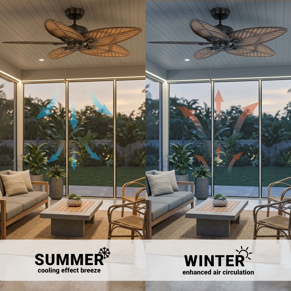 52in Batalie Breeze Outdoor Ceiling Fan