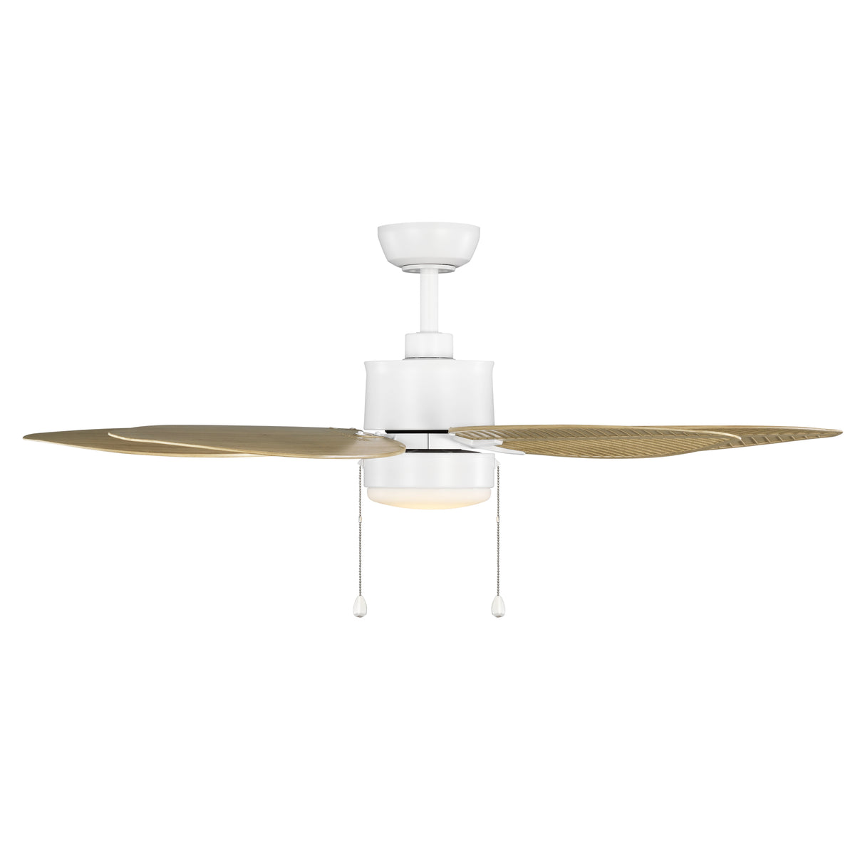52" Olena Matte White - Wet Rated with Pull Chain Control
