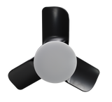 22in kathy ireland HOME Plumier Hugger Fan Matte Black