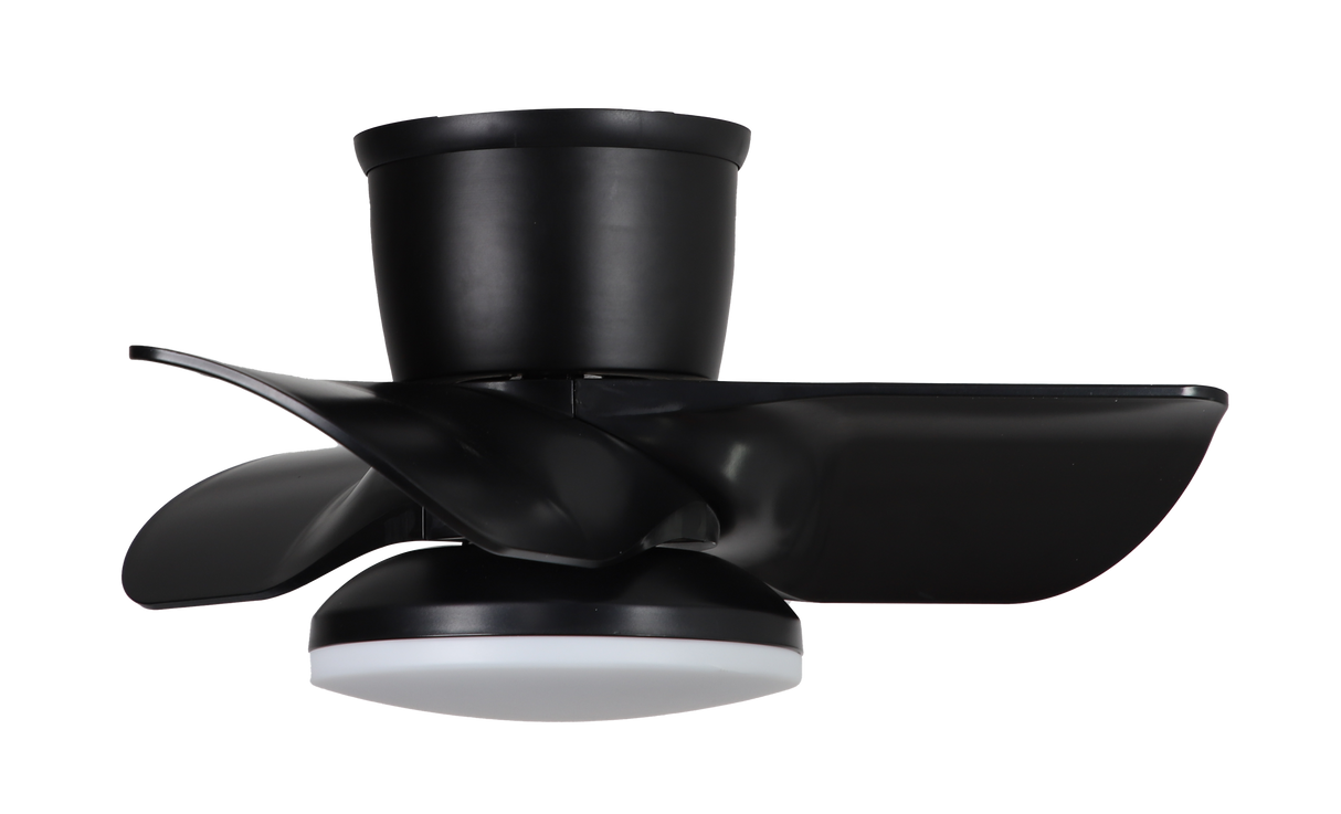 22in kathy ireland HOME Plumier Hugger Fan Matte Black