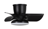 22in kathy ireland HOME Plumier Hugger Fan Matte Black