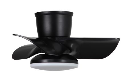 22in kathy ireland HOME Plumier Hugger Fan Matte Black