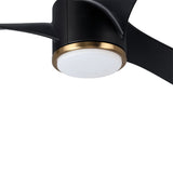 60in Edgewater Ceiling Fan with Light, DC Motor, Remote and LED