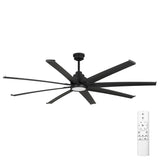 72-Inch kathy ireland HOME Torrent Outdoor Damp Rated Ceiling Fan Matte Black