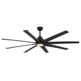 72-Inch kathy ireland HOME Torrent Outdoor Damp Rated Ceiling Fan Matte Black