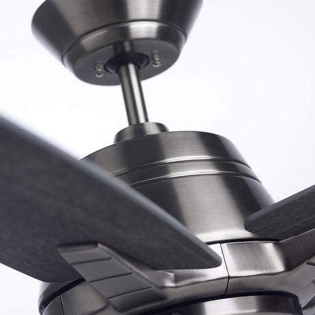 Kathy Ireland HOME 56-Inch Euclid Ceiling Fan with LED Light & Remote, Reversible Blades, Antique Pewter Finish, Indoor Modern 5-Blade Ceiling Fan with 9.5W A19 LED Bulb