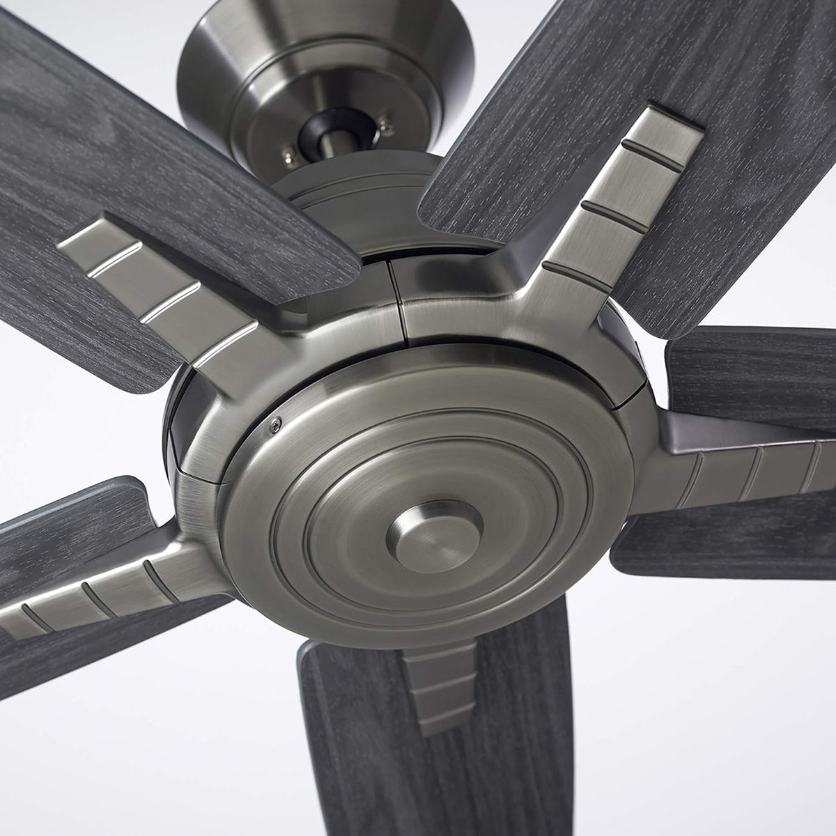 Kathy Ireland HOME 56-Inch Euclid Ceiling Fan with LED Light & Remote, Reversible Blades, Antique Pewter Finish, Indoor Modern 5-Blade Ceiling Fan with 9.5W A19 LED Bulb