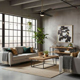 60in Edgewater Ceiling Fan with Light, DC Motor, Remote and LED