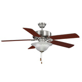 Kathy Ireland HOME® Pro Series LED Ceiling Fan – 50-Inch, Brushed Steel