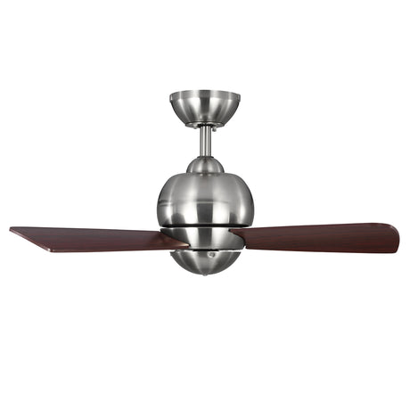 Kathy Ireland HOME® Tilo 30-Inch Ceiling Fan – Brushed Steel [CF130BS]