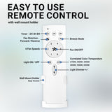 52" Yonas Ceiling Fan Matte White – Coastal Grade