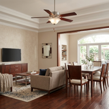 Kathy Ireland HOME® Pro Series LED Ceiling Fan – 50-Inch, Brushed Steel